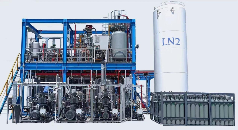 BOG helium extraction system
